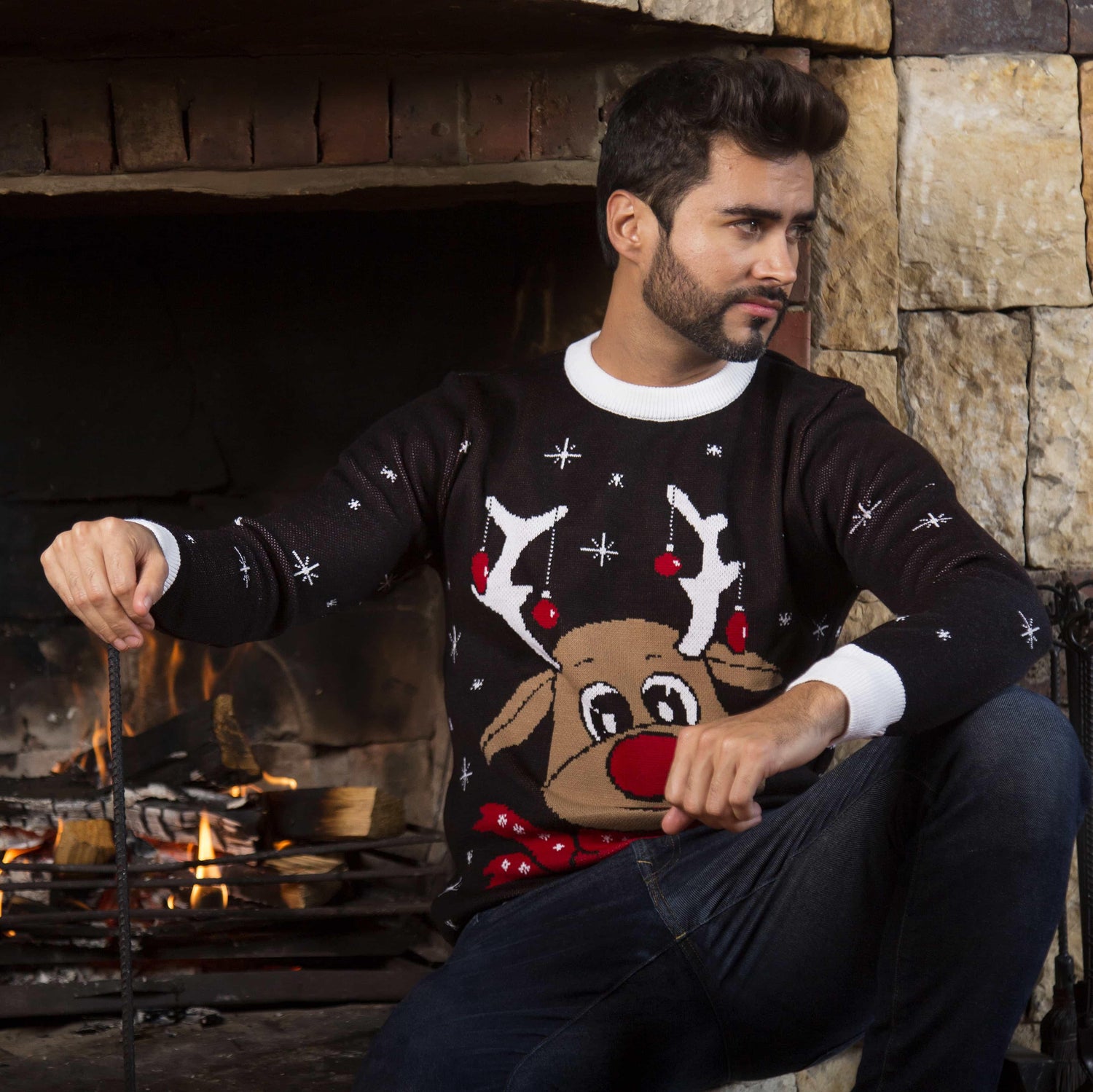 Saco navidad Reno - Negro - Hombre - Giive