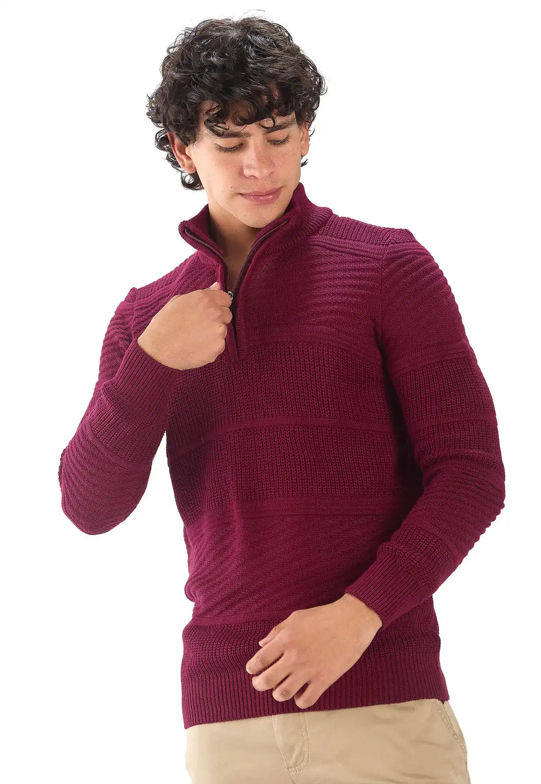 Suéter Cuello Alto Labrado