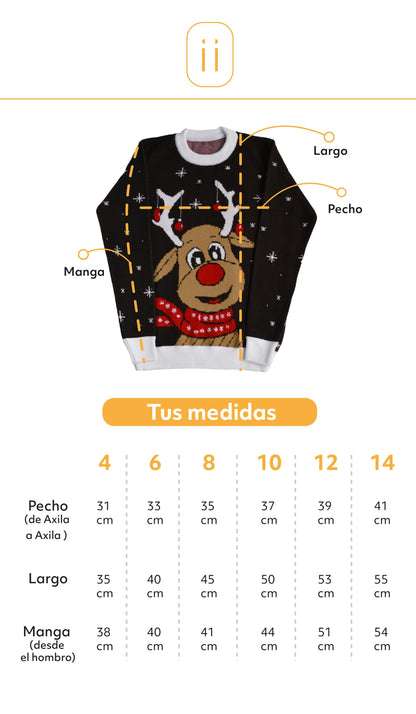 Saco navidad Reno - Negro - Niños - Giive