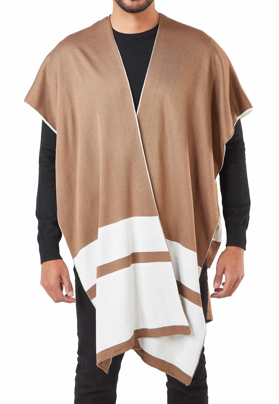 Ruana Bicolor Doble Faz - Prendas de vestir - Giive Giive